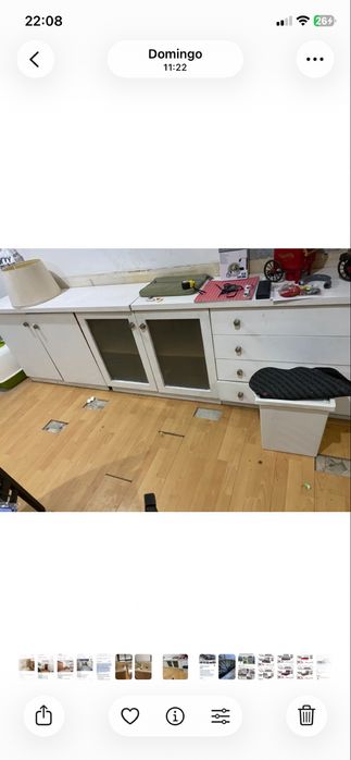 Movel pintado e com algumas marcas