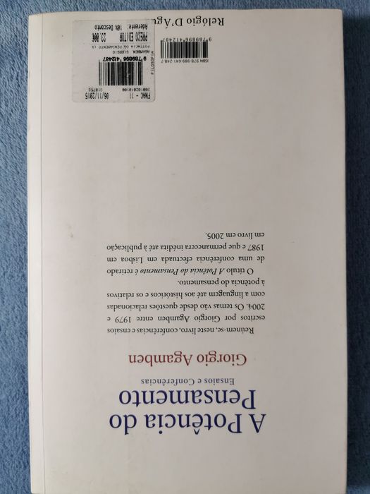 Potência pensamento - Giorgio Agamben