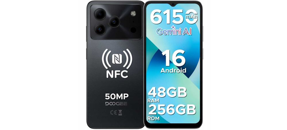 Smartfon Doogee Note56 Plus 6GB/256GB Dual sim 6150mAh NFC Zielony