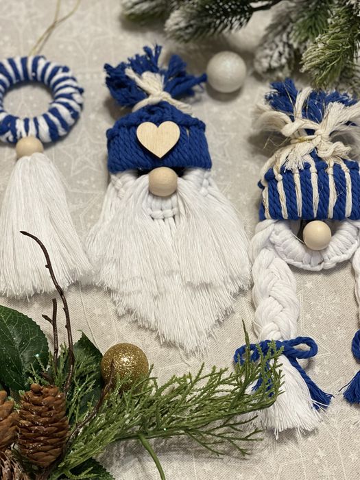 Новорічні Іграшки , макраме