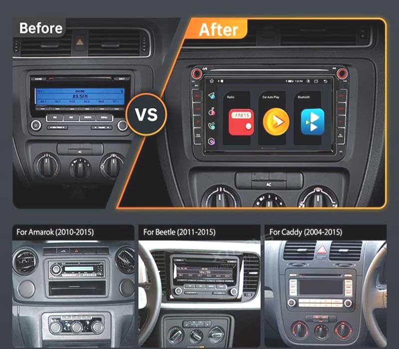 RADIO 8″ GPS ANDROID 11 VOLKSWAGEN VW PARA SEAT SKODA OCTACORE 4GB RAM+64GB ROM