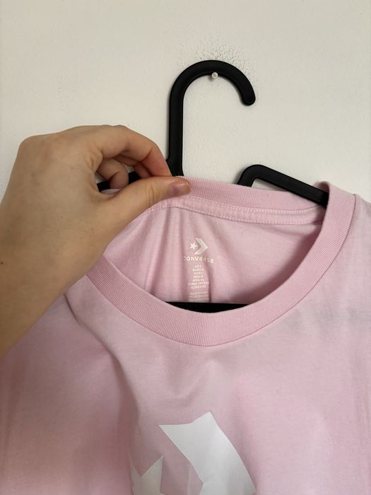 Różowy t-shirt Converse rozmiar m/l