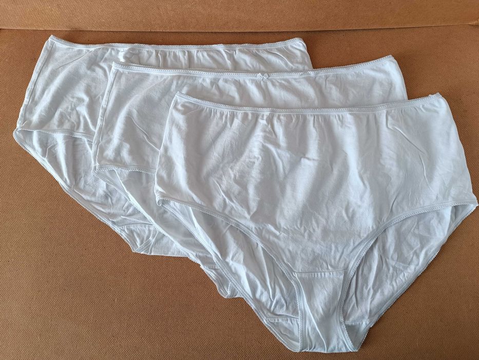 євро 54 / 60-62 набір комплект трусики труси високі білі великі батал