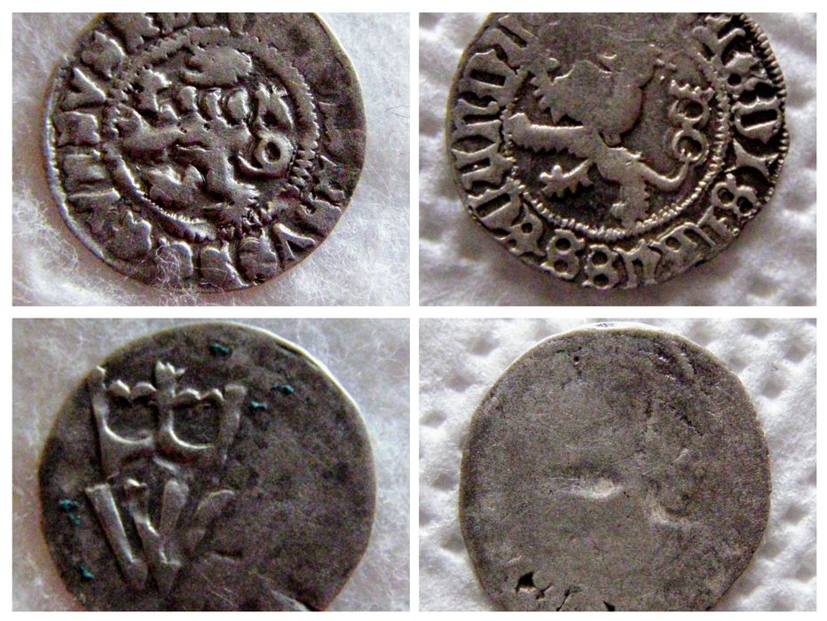 Monety srebrne Śląsk  krajcary halerz 1521,1623,1624 ,1632,