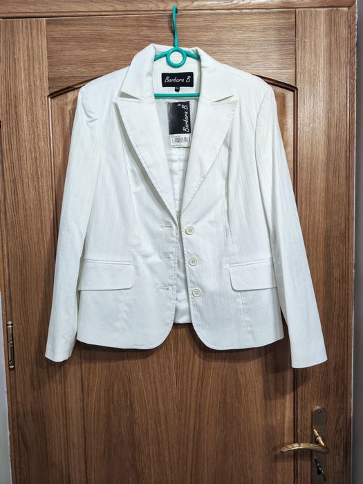 Elegancki garnitur damski komplet marynarka żakiet i długie spodnie