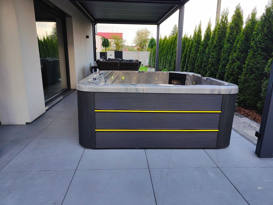 Nowe jacuzzi z gwarancją, 2 leżanki,Balboa, LED , transport , Faktura