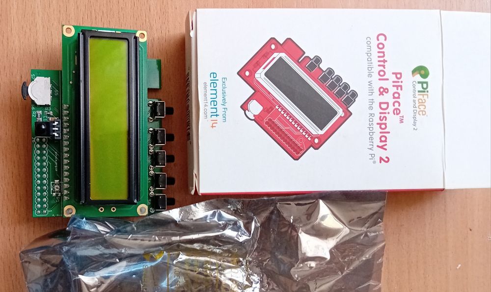 Raspberry PIFace control and display