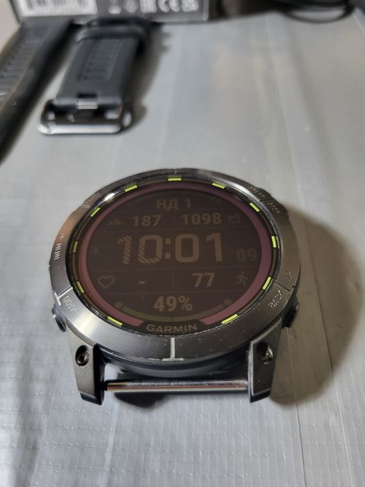 Смарт-годинник Garmin Enduro 2 Sapphire Solar Titanium 51mm