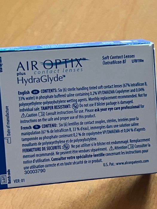 Soczewki Air Optix Alcon PWR +1.00