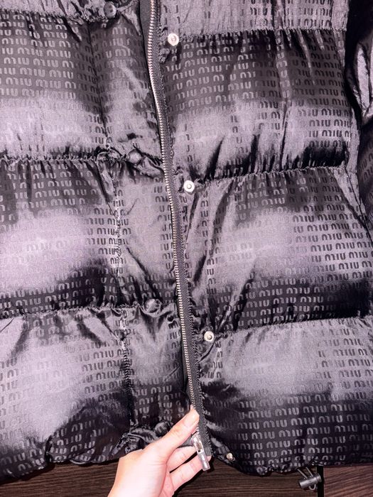 Пуховик miu miu натуральный пух