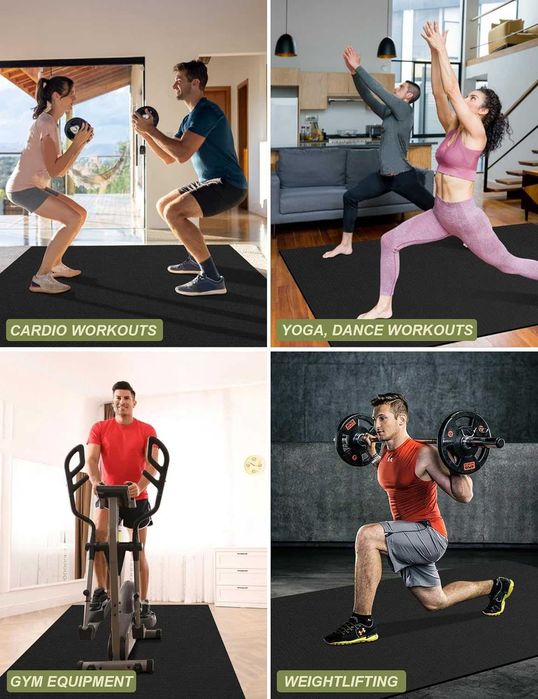 innhom Mata ochronna na podłogę sprzęt fitness 243 x 152 x 0,7 cm