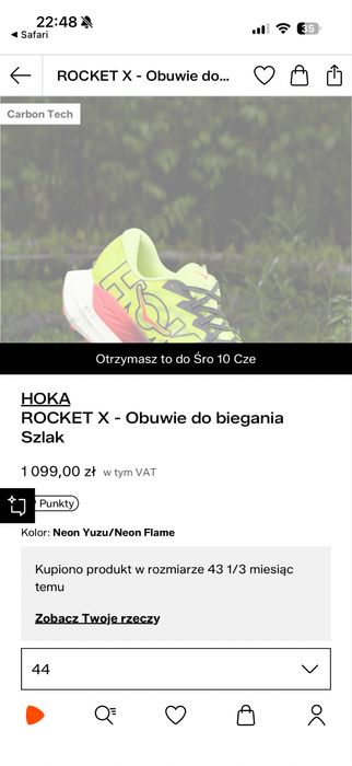 Nowe Buty do biegania HOKA ROCKET X