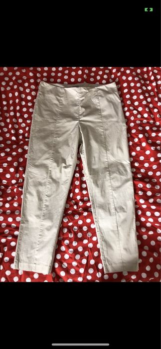Beżowe dopasowane spodnie h&m 42/ 44