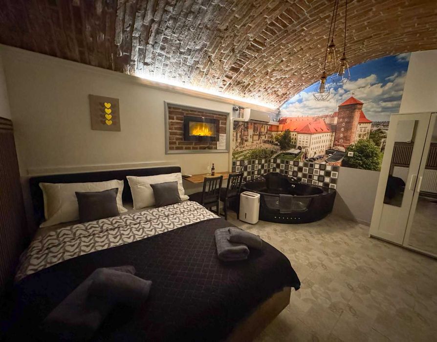 ‼️APARTAMENTY na doby z JACUZZI w Krakowie! 1km-KAZIMIERZ,2km- RYNEK‼️