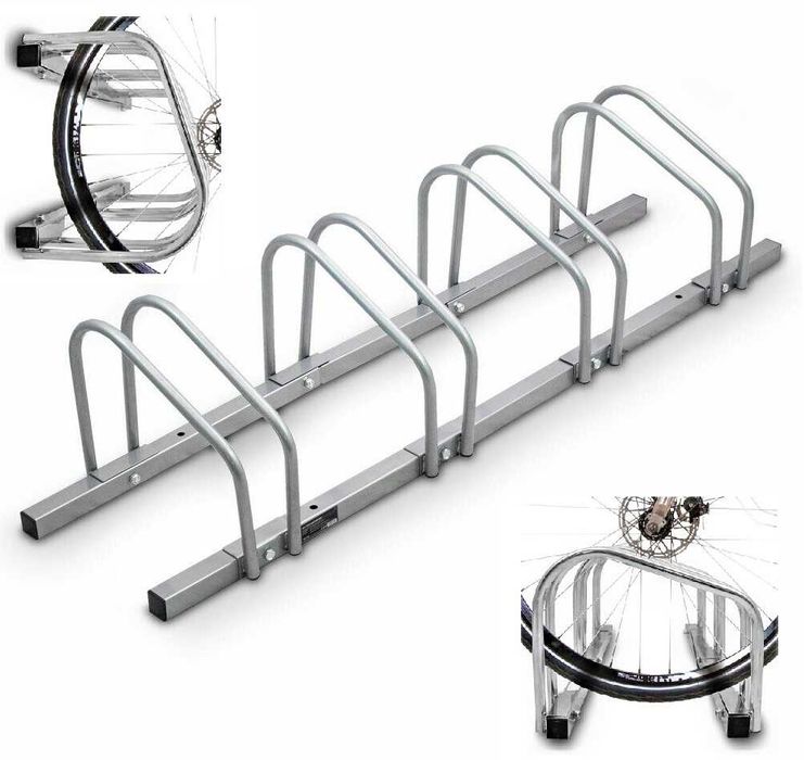 Stojak na rowery 4 stanowisk - montaż pionowy lub poziomy