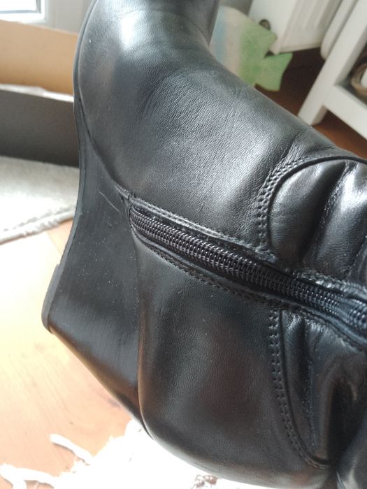 Piękne długie kozaki 38 czarne