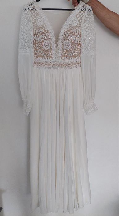 Suknia ślubna boho.
