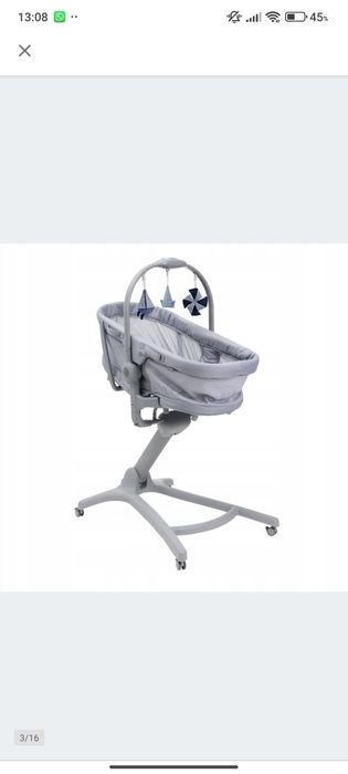 Chicco Baby Hug Pro 5w1 łóżeczko krzesełko