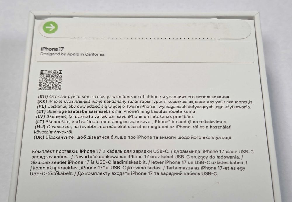 Iphone 17 256gb White plomba