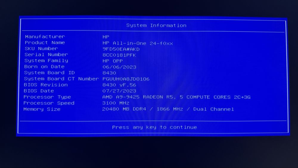 HP 24 All-in-One AMD RAM: 20 GB, Dysk: M.2 256 GB