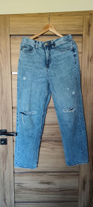 Spodnie jeansowe Baggy męskie cropp