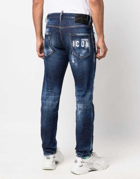 Dsquared2 spodnie jeansowe Blue 'Cool Guy' jeans niebieskie size 52