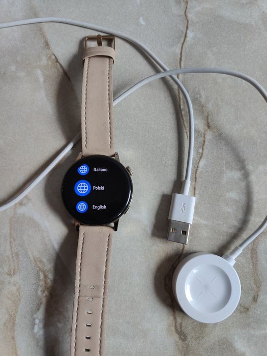 Smartwatch Huawei Watch GT 3 42mm Elegant Złoty + Ładowarka