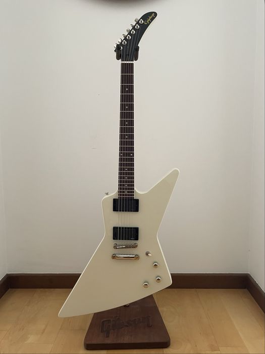 Epiphone Explorer 80s EMG Classic White