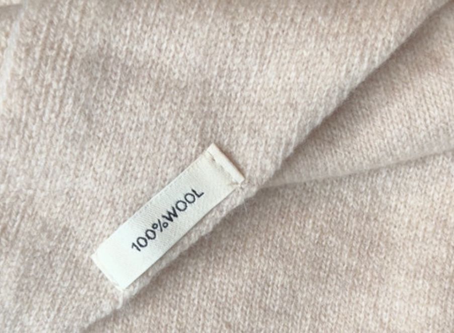 Szalik trojkatny chustka wełna  wool