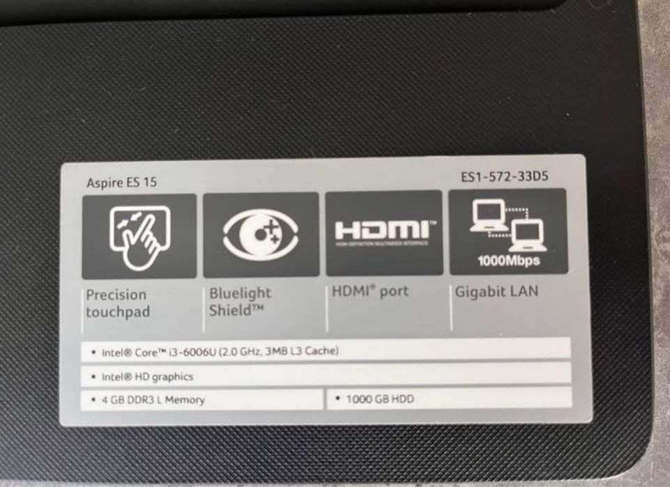 PC Portátil Acer em bom estado