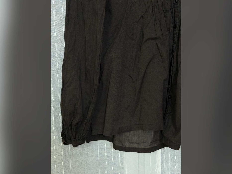 bluzka Zara brązowa bawełniana dekolt regular XL 42 14