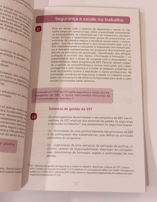 Diretrizes conjuntas OIT/OMS sobre os serviços de saúde e a infecção VIH/Sida