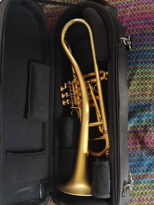 Trąbka Schagerl Ganschhorn heavy pozłacana