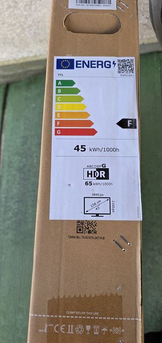 TV TCL 43" P61B LED Ultra HD 4K Smart TV Wi-Fi