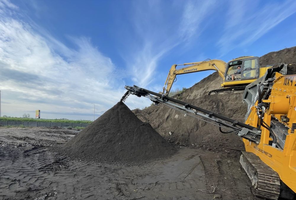 Ziemia ogrodowa przesiewana czysta bez kamieni humus, czarnoziem