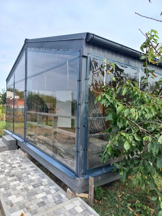 М'які вікна-штори для тераси