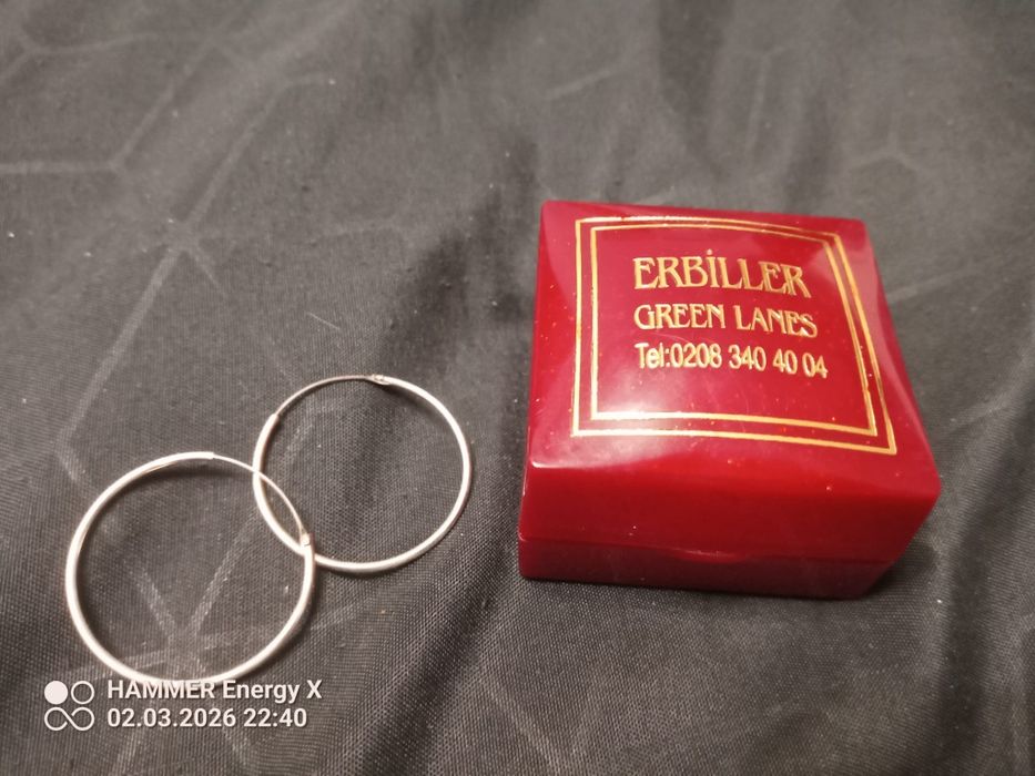 Nowe Kolczyki srebrne kółka 1,25g