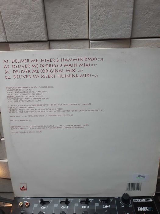 maxi vinyl Sister Bliss – Deliver Me (Hiver & Hammer Remix) trance