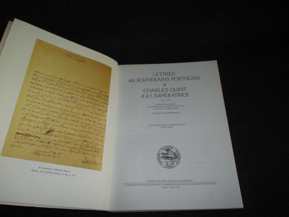 Livro Lettres des Souverains Portugais à Charles Quint et Impératrice