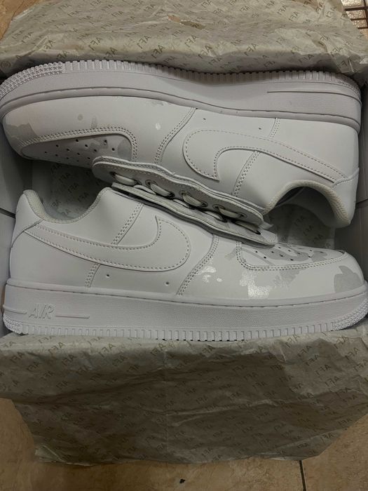 Кросівки нові білі шкіряні Nike air force 1 shroud (45 р.)