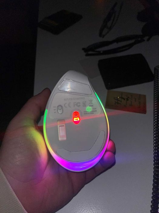 Rato Vertical Gamer Mars Gaming MMSK – Tri-Mode (Bluetooth / Wireless)