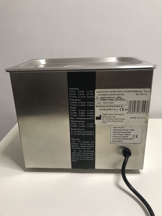 Maquina de limpeza por ultrasons de dentaria