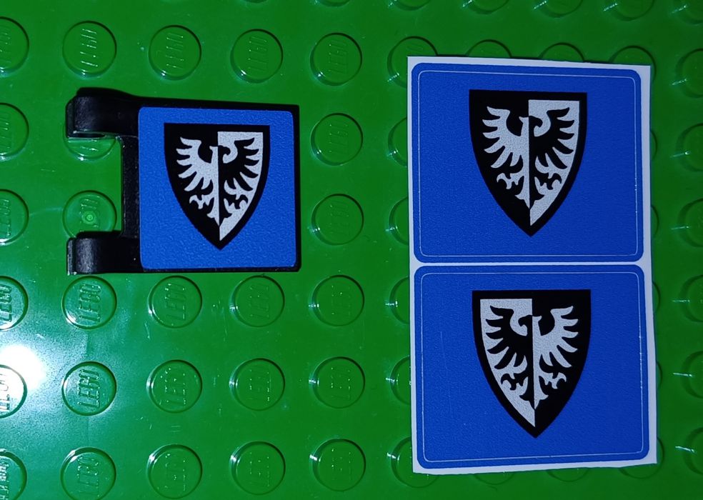 Lego Castle Black Falcon flaga + 2 naklejki