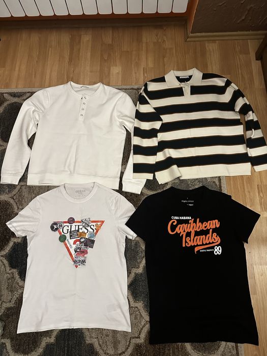 Paka ubran dla chlopaka meskie guess zara spodnie jeans koszulka