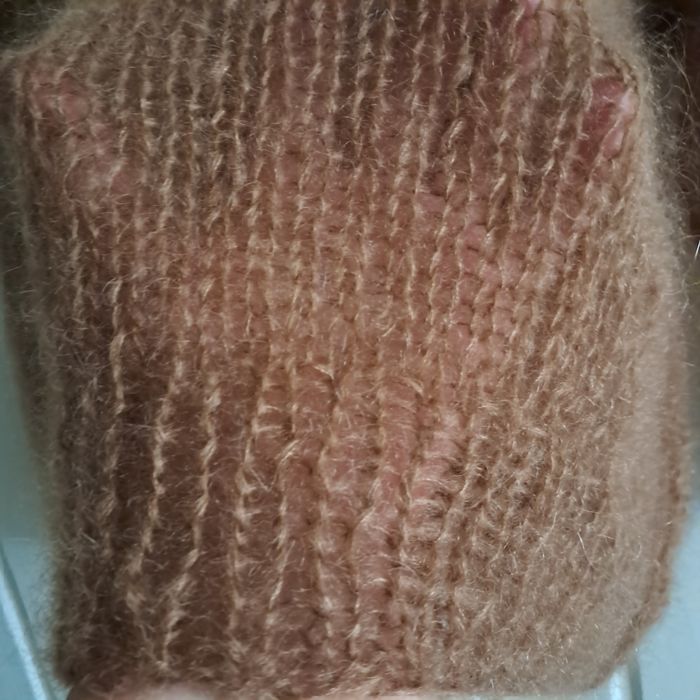 Sweter mgiełka moher z jedwabiem Handmade.