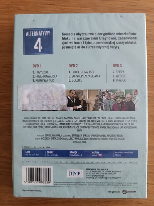Alternatywy 4 DVDx3 Nowe folia