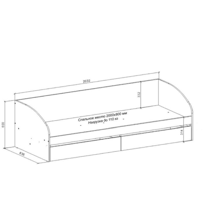 Ліжко  Брайт Мастер Форм