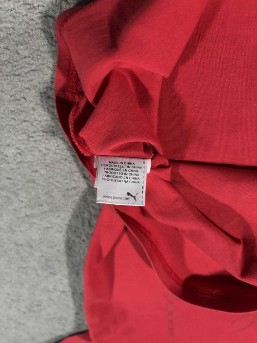 T-shirt Puma x Ferrari S Czerwona Nadruk Logo Kolaboracja