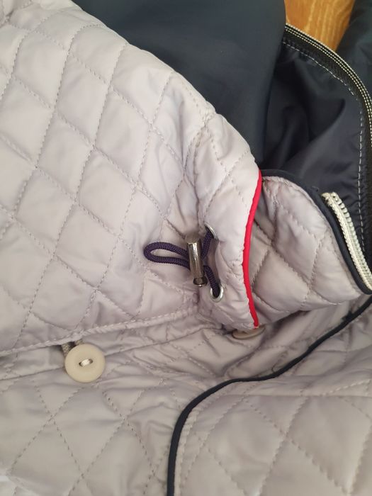 Wiosenna damska pikowana kurtka z kapturem, K&M,r. 42