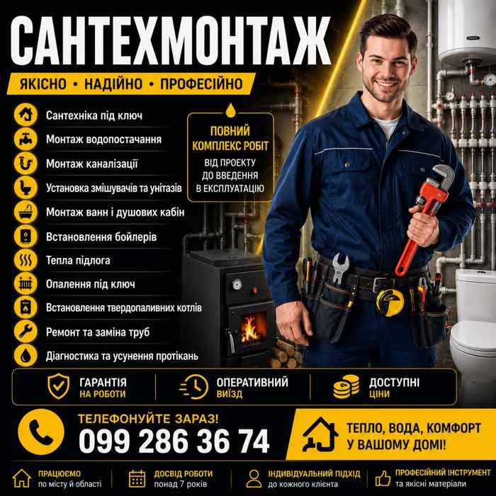 Сантехник сантехнічни роботи
